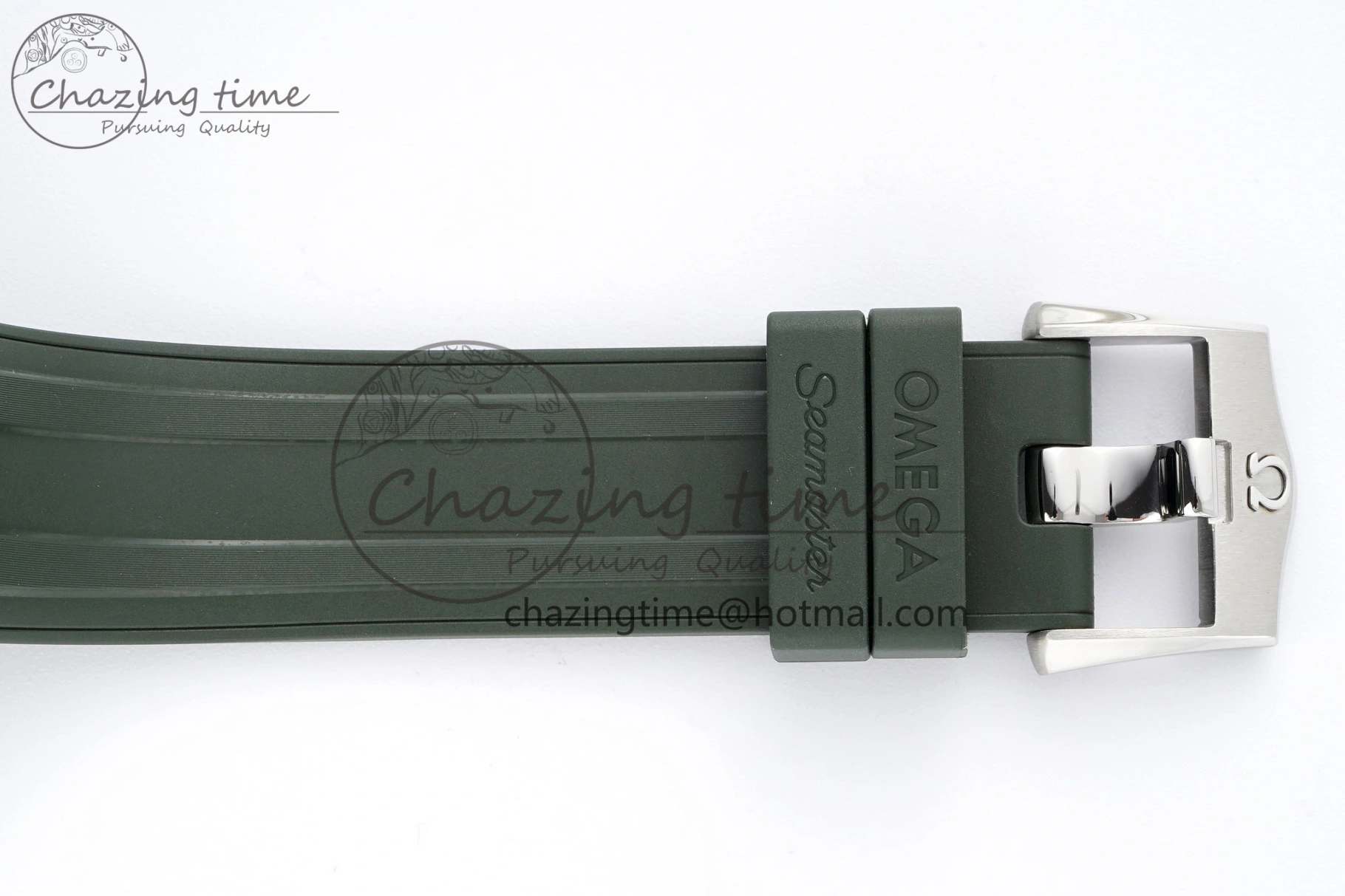 0316 Seamaster Diver 300M ZF 1:1 Best Edition Green Ceramic Green Dial on Green Rubber Strap A TravelReady 7823